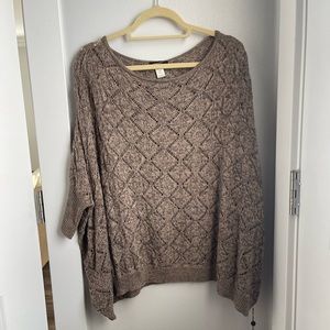 Kerisma Brown Diamond-Knit Sweater